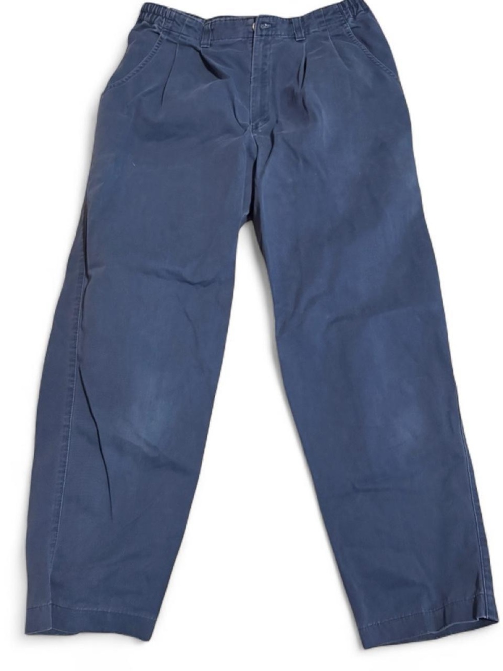Vintage Lee Relaxed Fit Blue Cotton Trousers